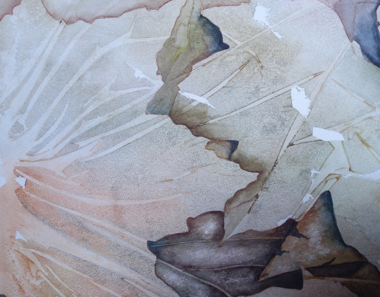 Aquarell Ahornblätter